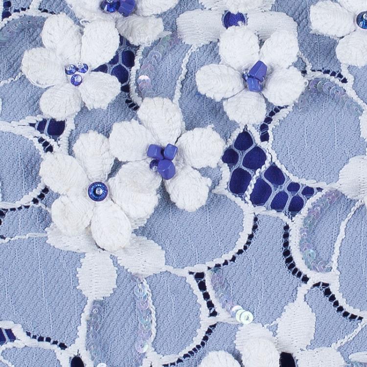 Pre Owned Matthew Williamson Floral Textured Dress M