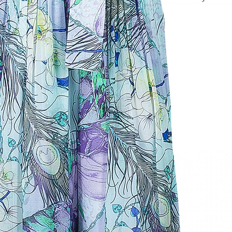 Pre Owned Matthew Williamson Multicolor Floral Print Jumpsuit M