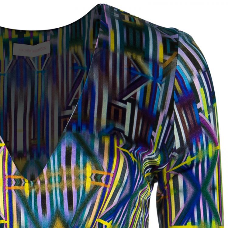 Pre Owned Matthew Williamson Printed Dress M