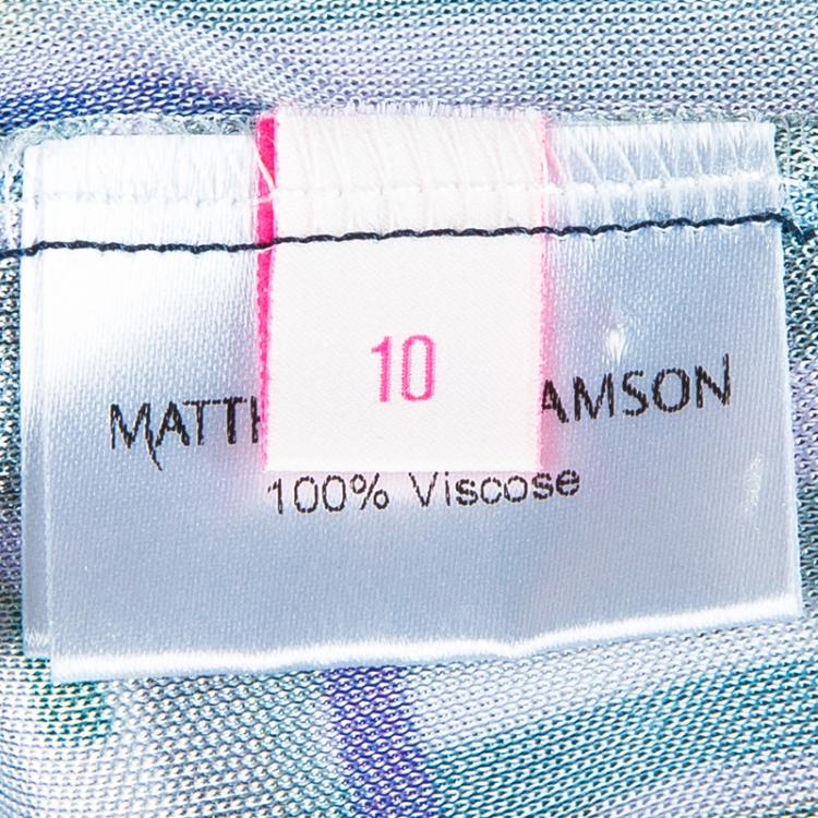 Pre Owned Matthew Williamson Printed Dress M