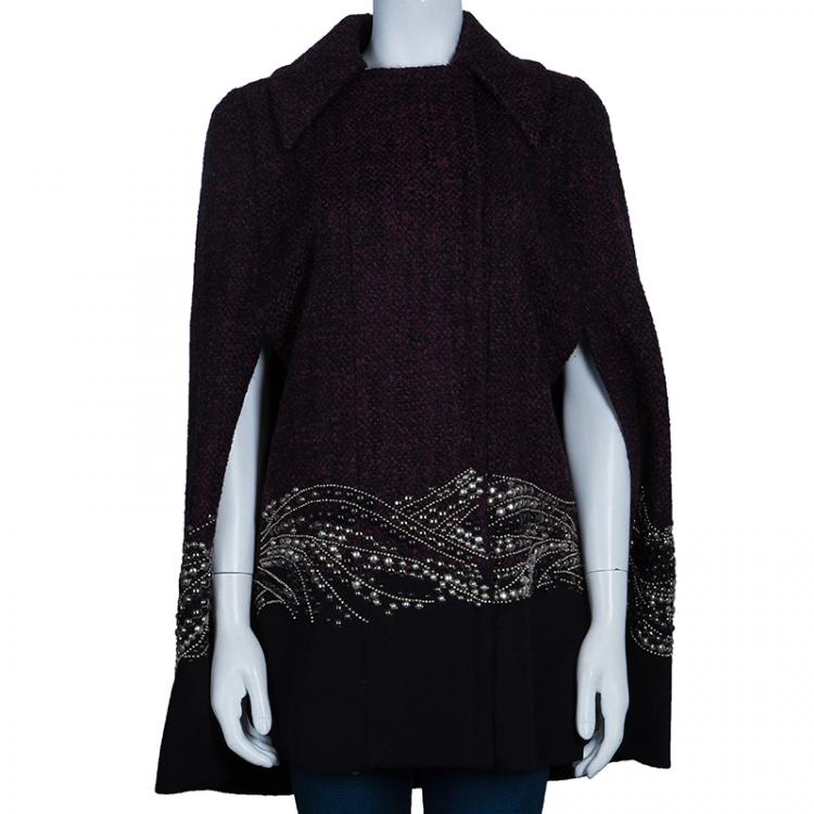 Pre Owned Matthew Williamson Embellished Cape M