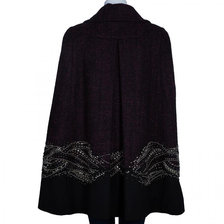 Pre Owned Matthew Williamson Embellished Cape M