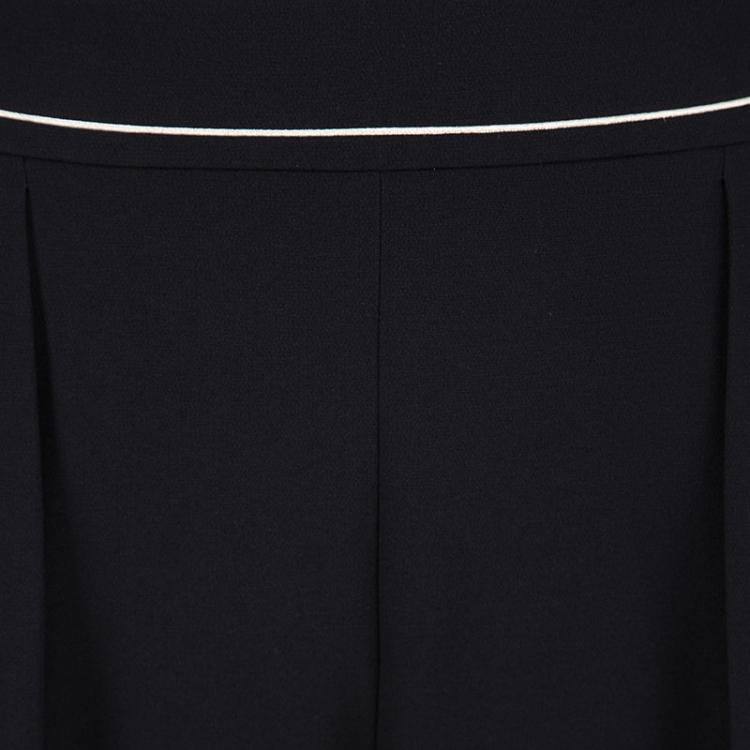 Pre Owned Max Mara Black Pleated High Waist Trousers M