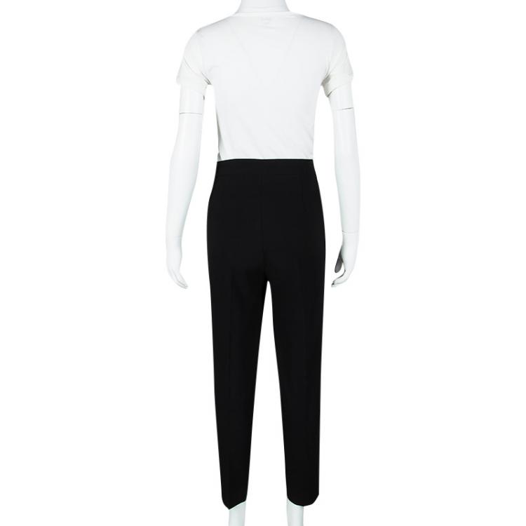 Pre Owned Max Mara Black High Waist Tailored Trousers M