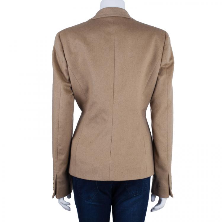 Pre Owned Max Mara Camel Jacket L
