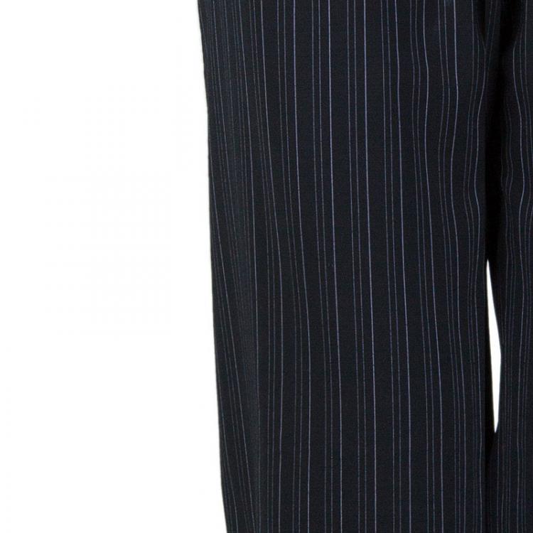 Pre Owned Max Mara Black Pinstripe Pant Suit S