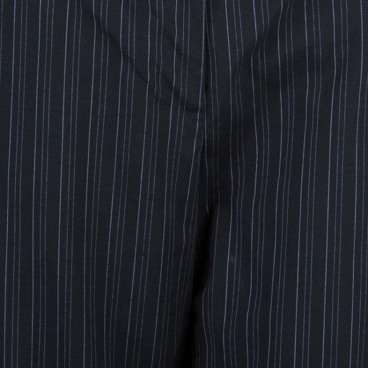 Pre Owned Max Mara Black Pinstripe Pant Suit S