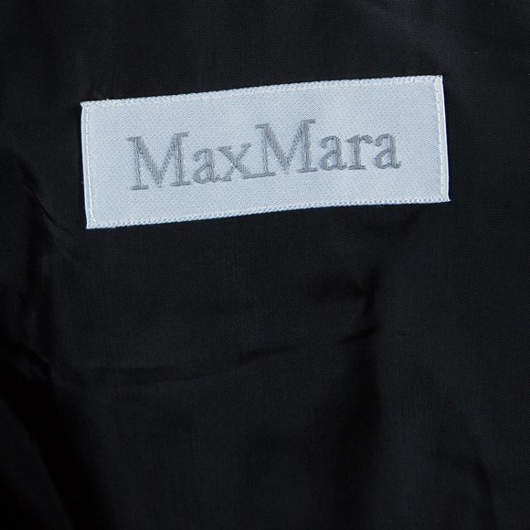 Pre Owned Max Mara Black Pinstripe Pant Suit S