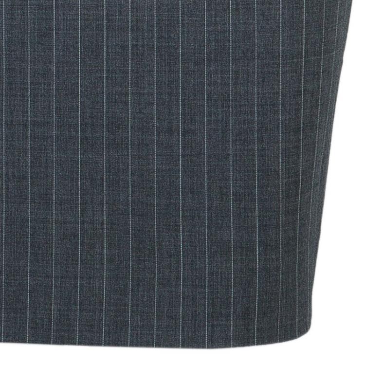 Pre Owned Max Mara Grey Pinstripe Pencil Skirt S