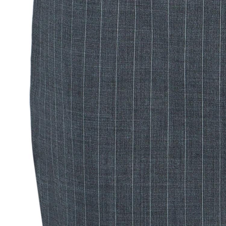 Pre Owned Max Mara Grey Pinstripe Pencil Skirt S