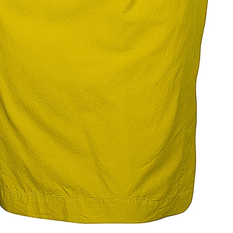 Pre Owned Max Mara Yellow Pleated Dress M