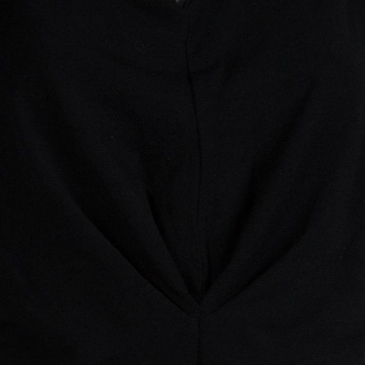 Pre Owned Max Mara Black Knit Long Sleeve Crop Top S