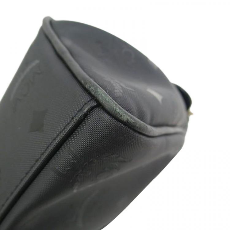 Pre Owned MCM Black Visetos Nylon Heritage Shoulder Bag