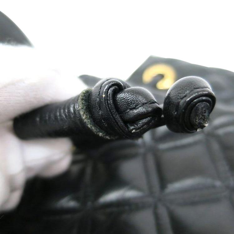 Pre Owned MCM Black Quilted Leather Stark Backpack