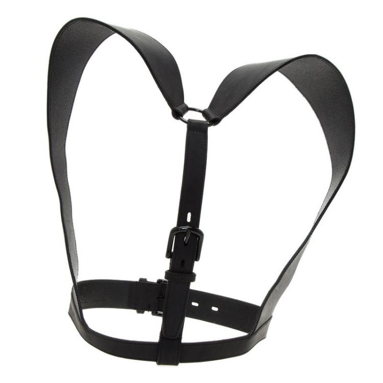 Pre Owned McQ by Alexander McQueen Black Leather Harness Belt Size S 