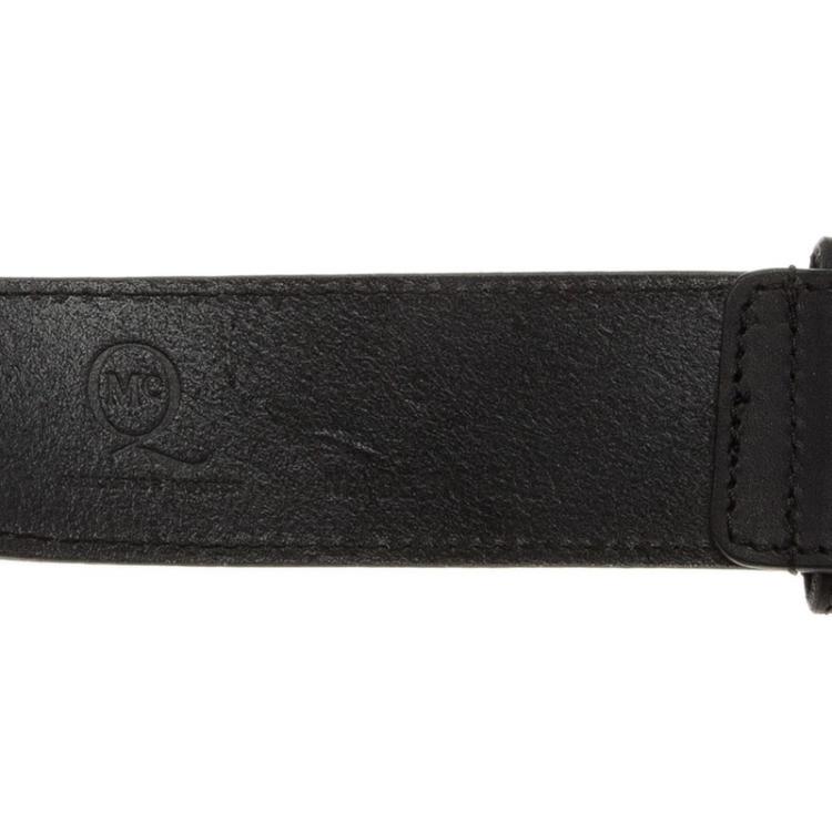Pre Owned McQ by Alexander McQueen Black Leather Harness Belt Size S 