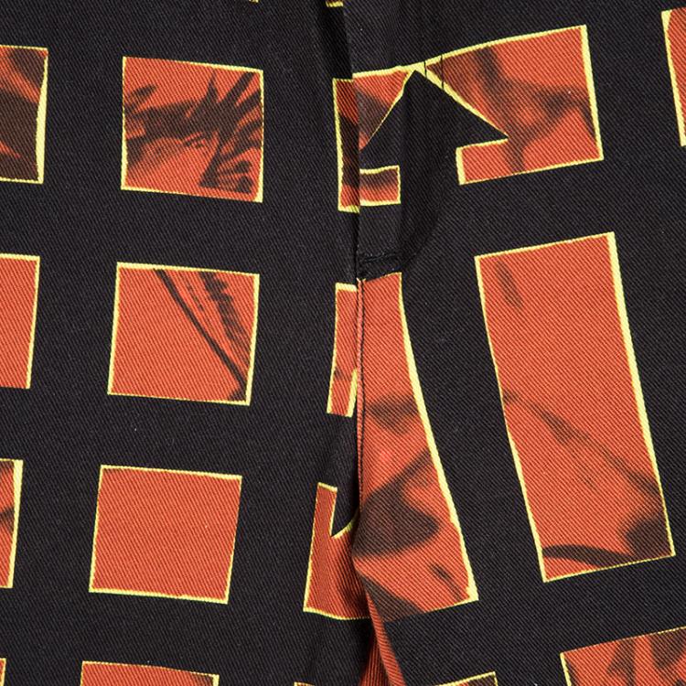 Pre Owned McQ by Alexander McQueen Multicolor Caged Arrow Print High Waist Skinny Jeans S
