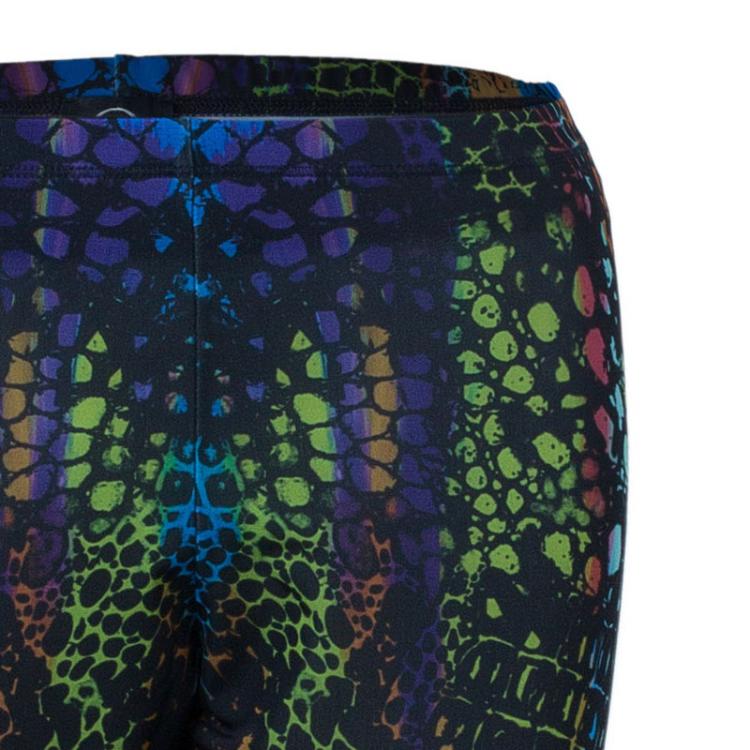 Pre Owned McQ Alexander McQueen Multicolor Kaleidoscope Crocodile Leggings