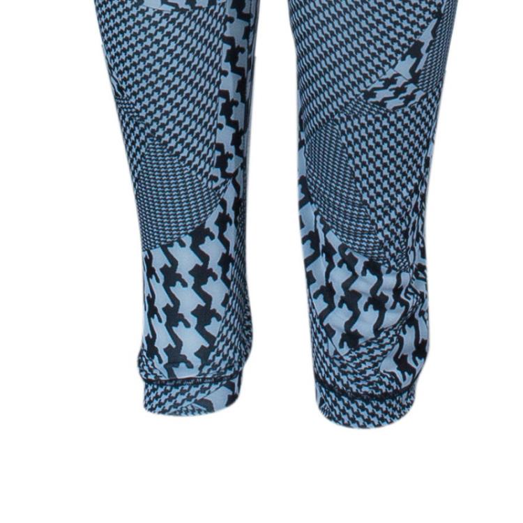 Pre Owned McQ By Alexander McQueen Monochrome Houndstooth Leggings L