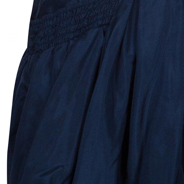 Pre Owned McQ by Alexander McQueen Blue Bubble Skirt S