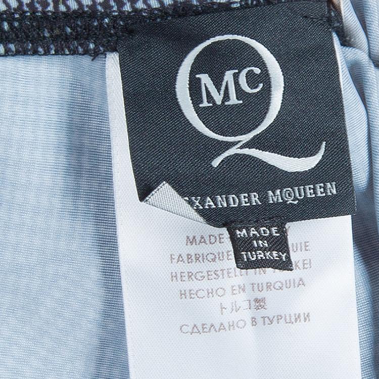 Pre Owned McQ by Alexander McQueen Lycra Rose Kaleidoscope Leggings XL