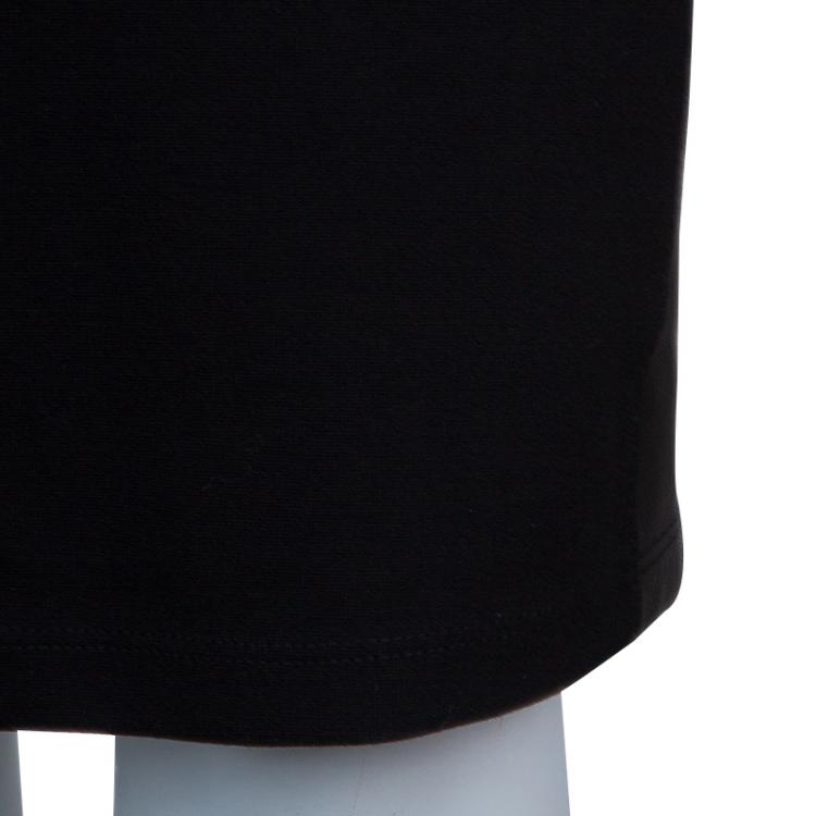 Pre Owned McQ by Alexander McQueen Black Leather Panel Skirt S