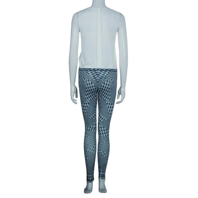 Pre Owned McQ by Alexander McQueen Houndstooth Printed Legging XS