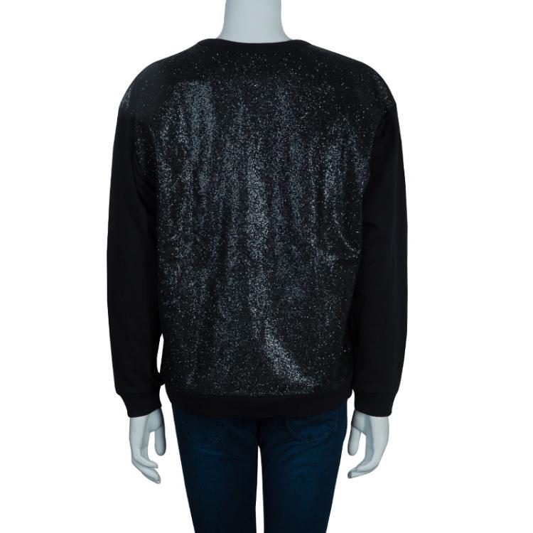 Pre Owned McQ  by Alexander McQueen Black Embellished Sweat Shirt M