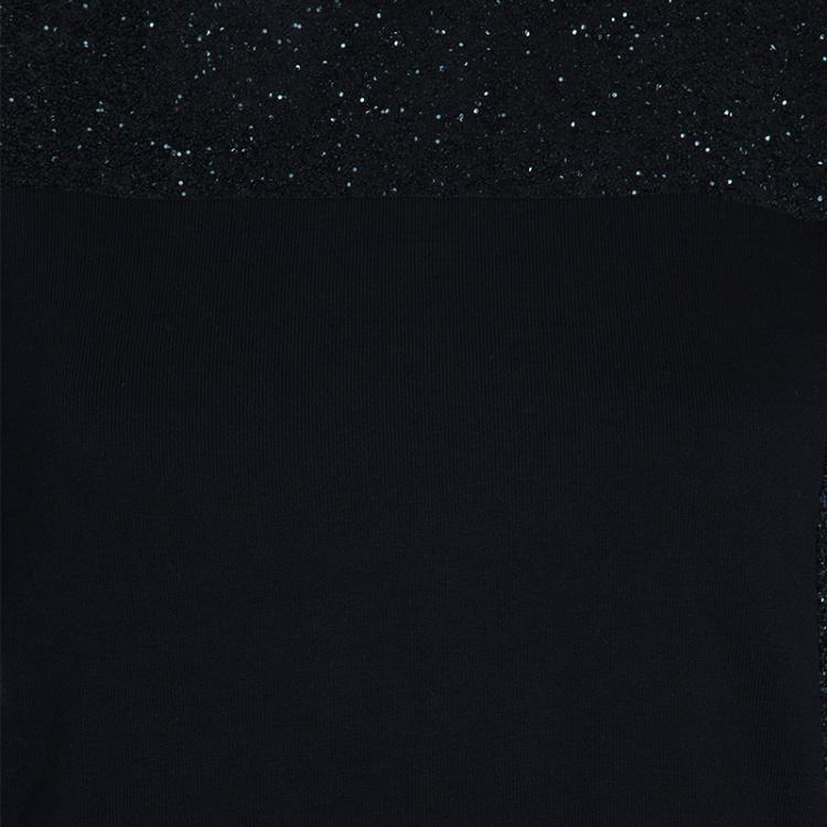 Pre Owned McQ  by Alexander McQueen Black Embellished Sweat Shirt M