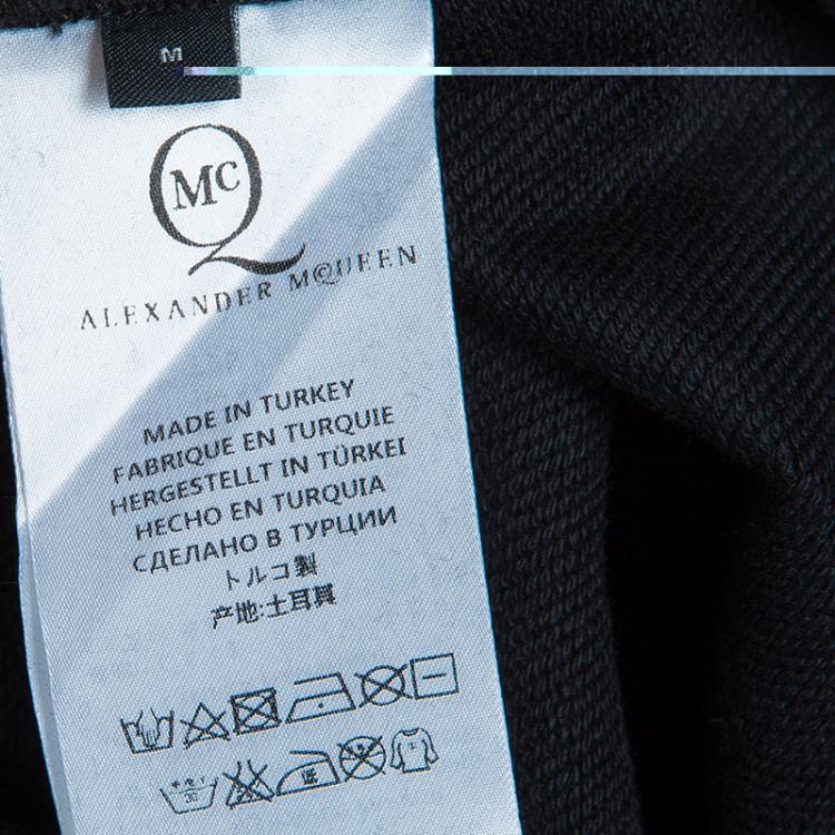 Pre Owned McQ  by Alexander McQueen Black Embellished Sweat Shirt M