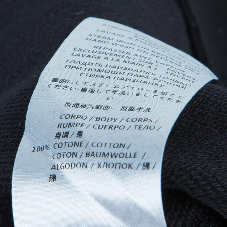 Pre Owned McQ  by Alexander McQueen Black Embellished Sweat Shirt M