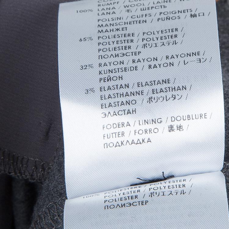 Pre Owned McQ by Alexander McQueen Grey Wool Sweatpants L 