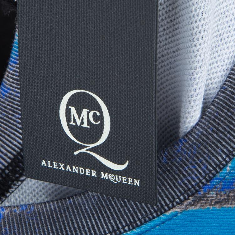 Pre Owned McQ by Alexander McQueen Black Printed Hazy Night Sweatshirt  XL