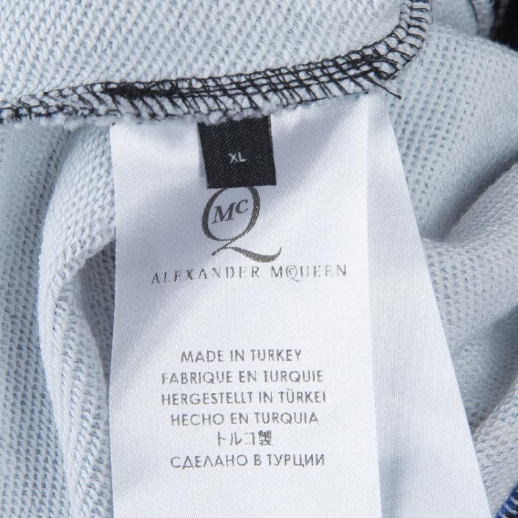 Pre Owned McQ by Alexander McQueen Black Printed Hazy Night Sweatshirt  XL
