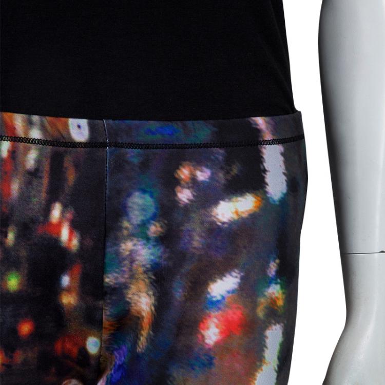 Pre Owned McQ by Alexander McQueen Multicolor Digital Print Leggings L