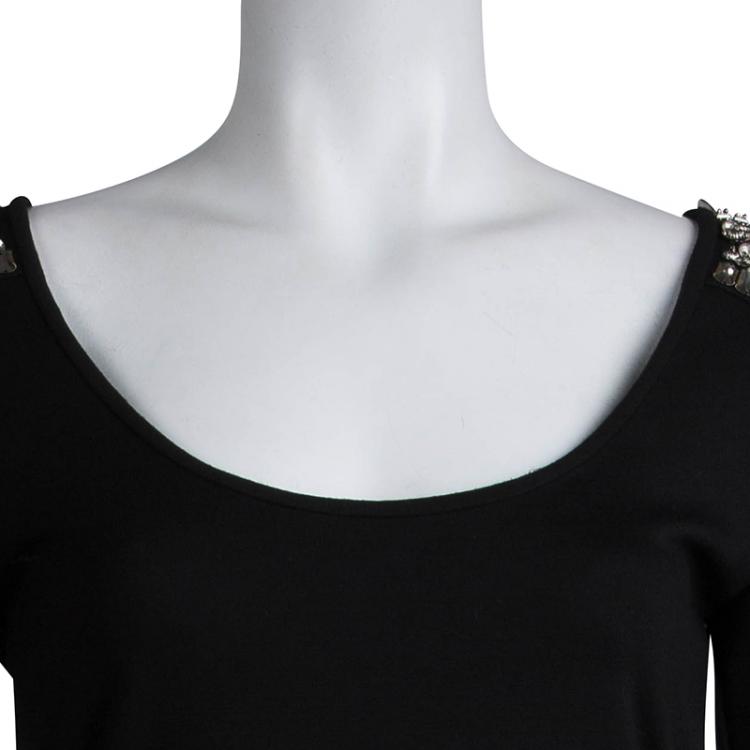 Pre Owned MCQ by Alexander McQueen Scoop Neck Embellished Dress M