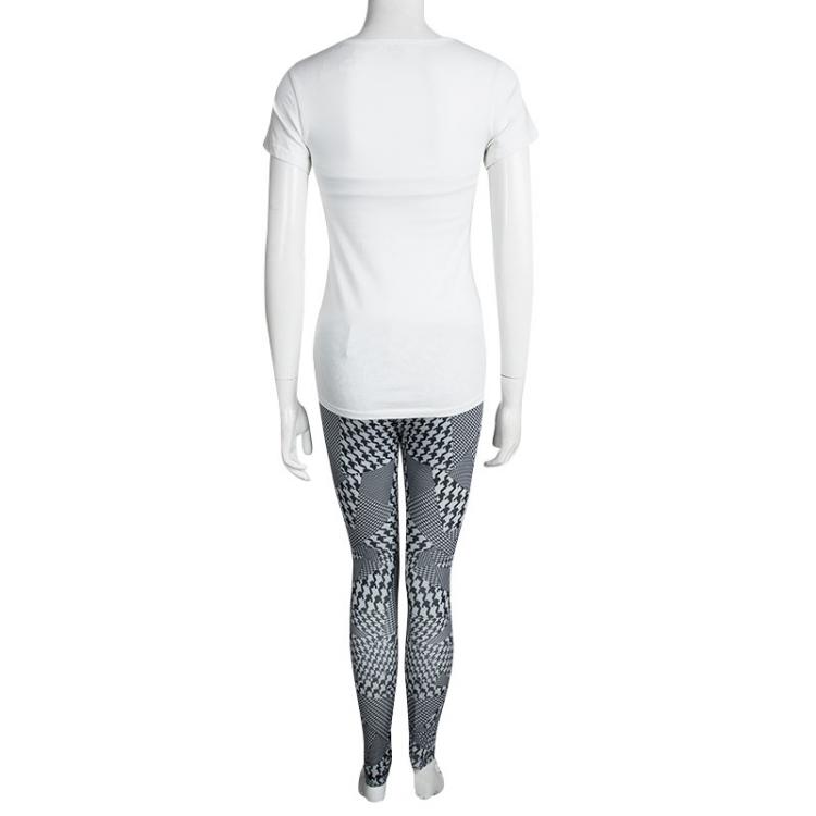 Pre Owned McQ by Alexander McQueen Houndstooth Printed Leggings XS