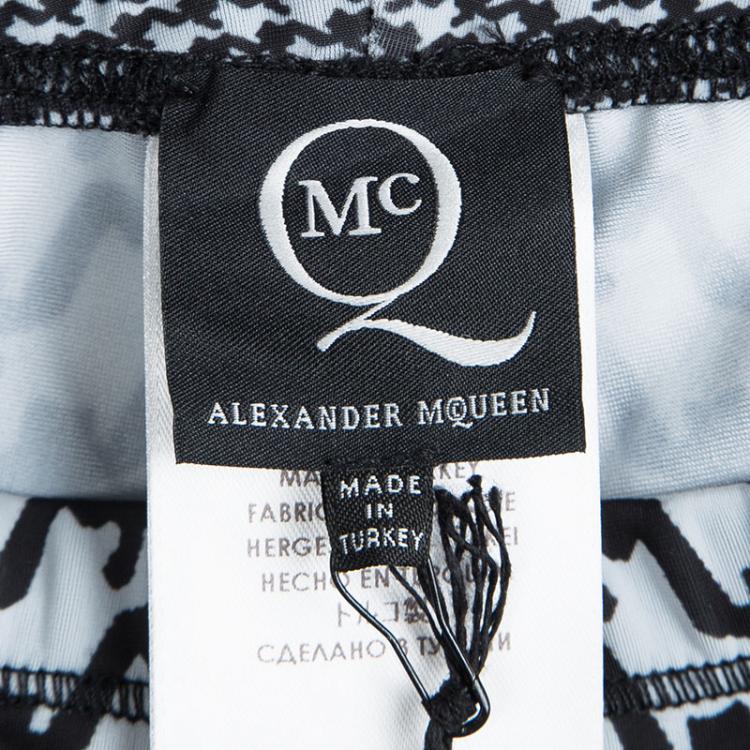 Pre Owned McQ by Alexander McQueen Houndstooth Printed Leggings XS