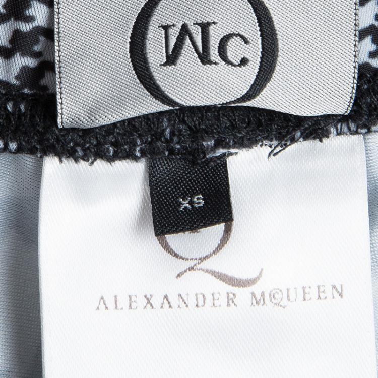 Pre Owned McQ by Alexander McQueen Houndstooth Printed Leggings XS