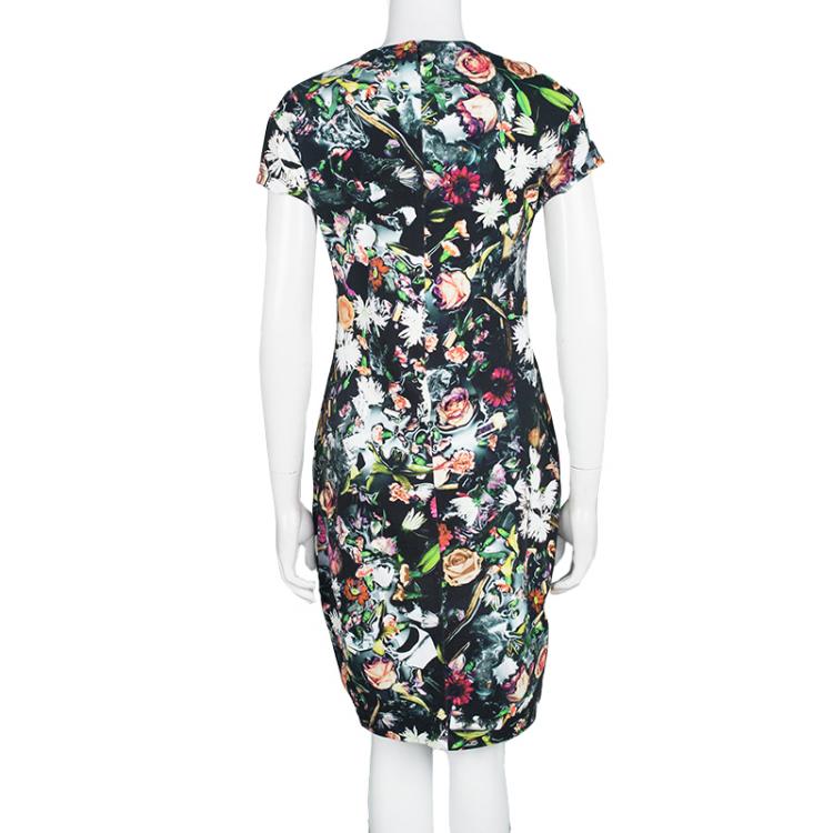 Pre Owned MCQ by Alexander McQueen Multicolor Festival Floral Printed Jersey Dress M