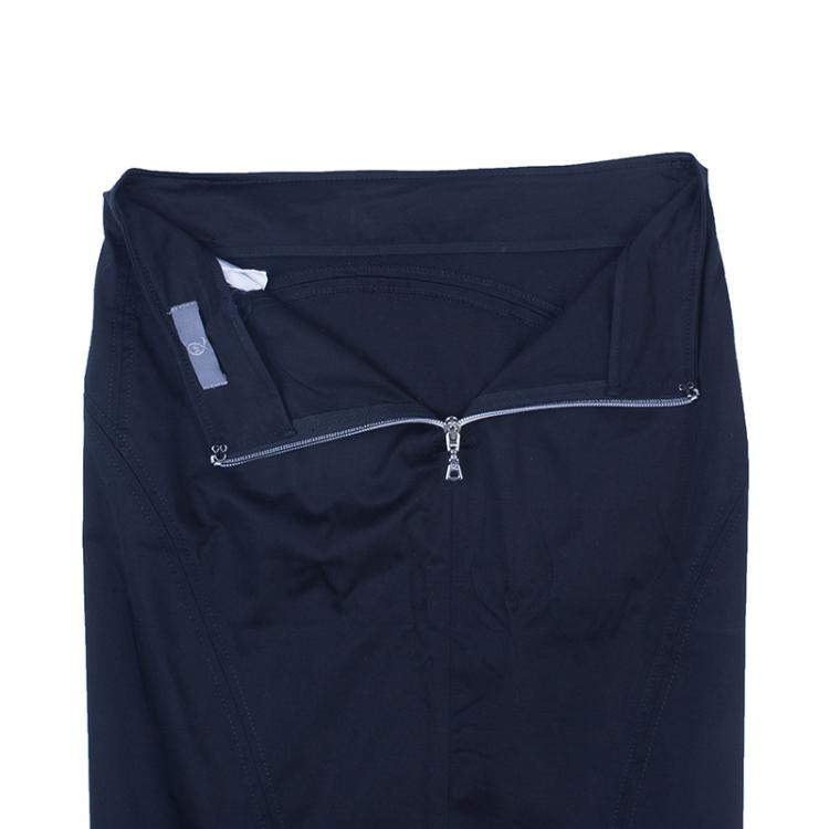 Pre Owned McQ by Alexander McQueen Black Pencil Skirt M