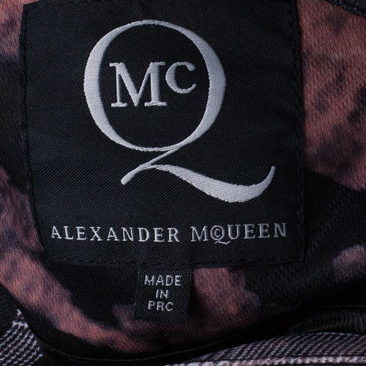 Pre Owned McQ By Alexander McQueen Zebra Print Jacket S