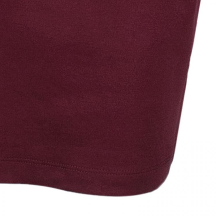 Pre Owned McQ by Alexander McQueen Merlot Zip Detail Dress  M