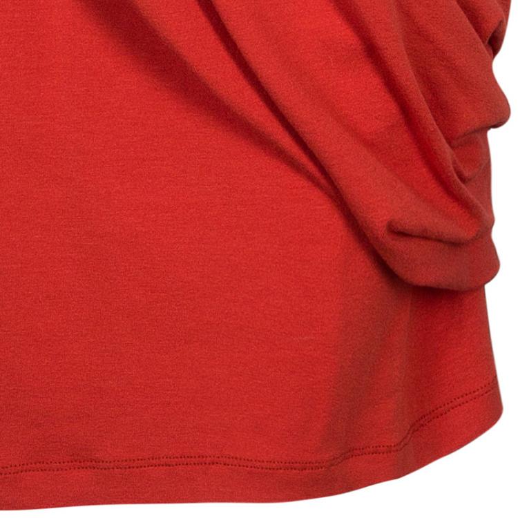 Pre Owned McQ By Alexander McQueen Orange Asymmetric Dress XL