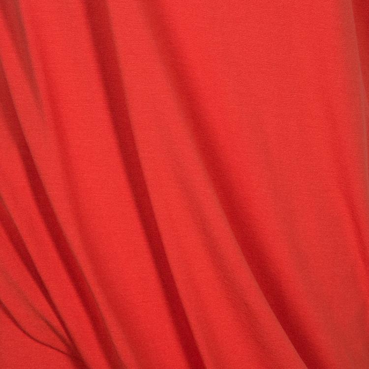 Pre Owned McQ By Alexander McQueen Orange Asymmetric Dress XL