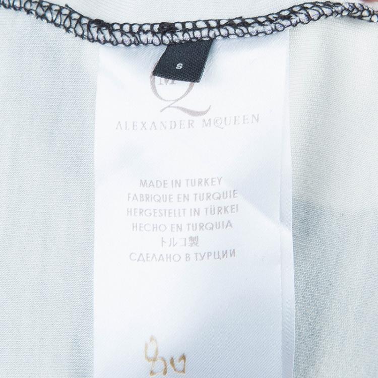 Pre Owned McQ by Alexander McQueen Black Floral Printed Dress S