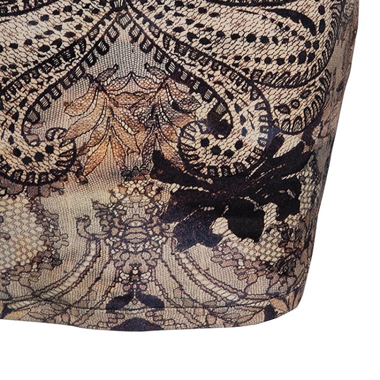 Pre Owned McQ By Alexander McQueen Printed Bodycon Dress M