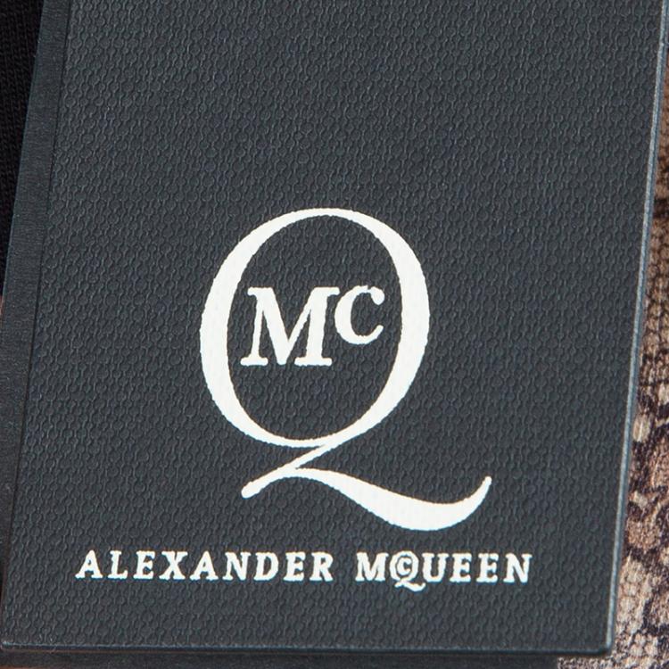 Pre Owned McQ By Alexander McQueen Printed Bodycon Dress M