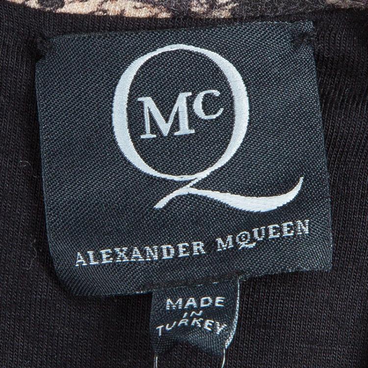 Pre Owned McQ By Alexander McQueen Printed Bodycon Dress M