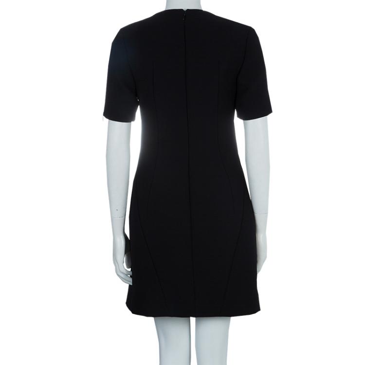 Pre Owned McQ By Alexander McQueen Black Zip Detail Dress S